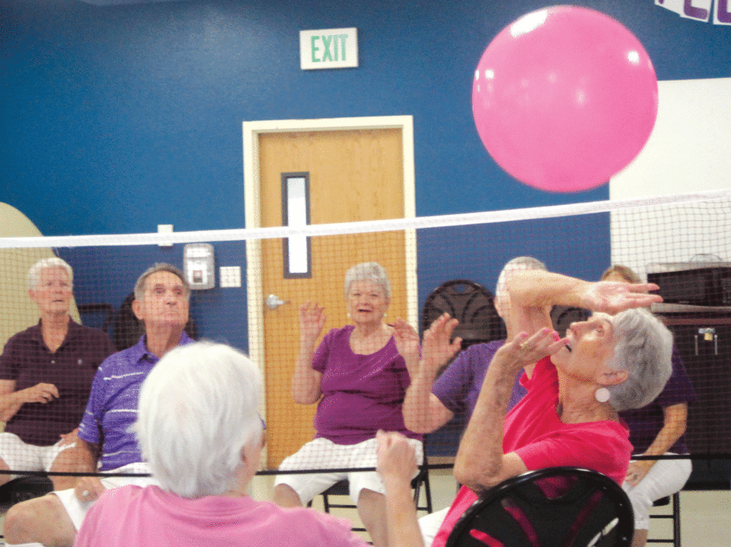 Chair Volleyball Teams Battle For The Gold The Progress