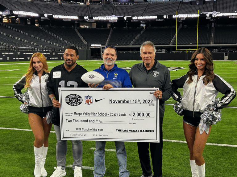 Raiders Present Award To MVHS Football Coach The Progress