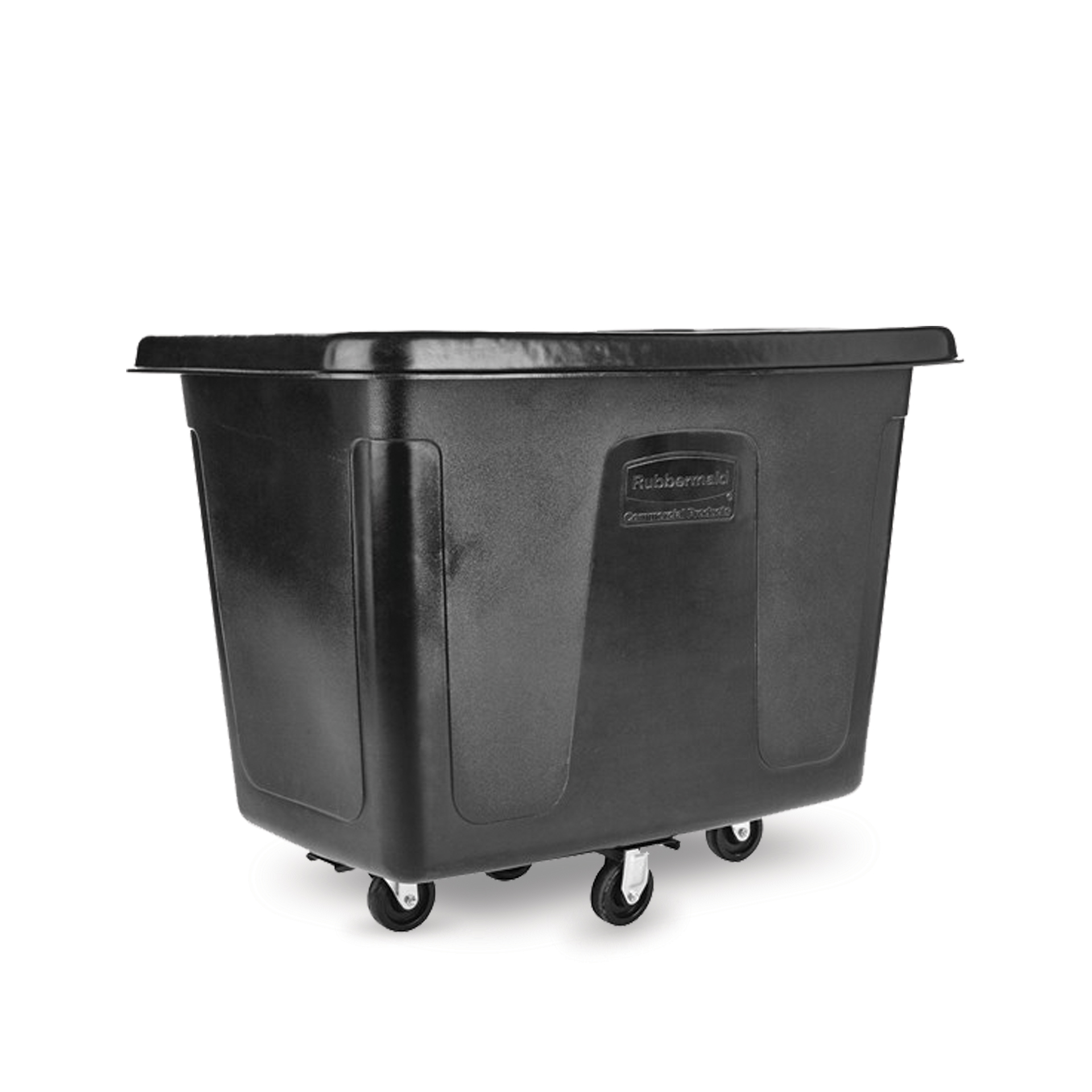 รถเข็นสำหรับงานหนักทรงสี่เหลี่ยม Cube Truck ขนาด 12 ลูกบาศก์ฟุต สีดำ