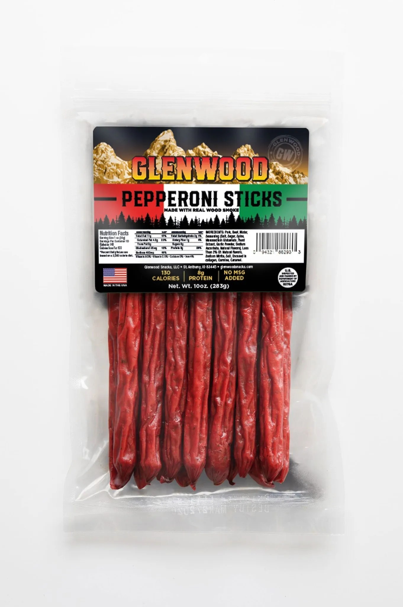 GLENWOOD 10 OZ PEPPERONI STICK 12 PER BOX Midwest Distribution