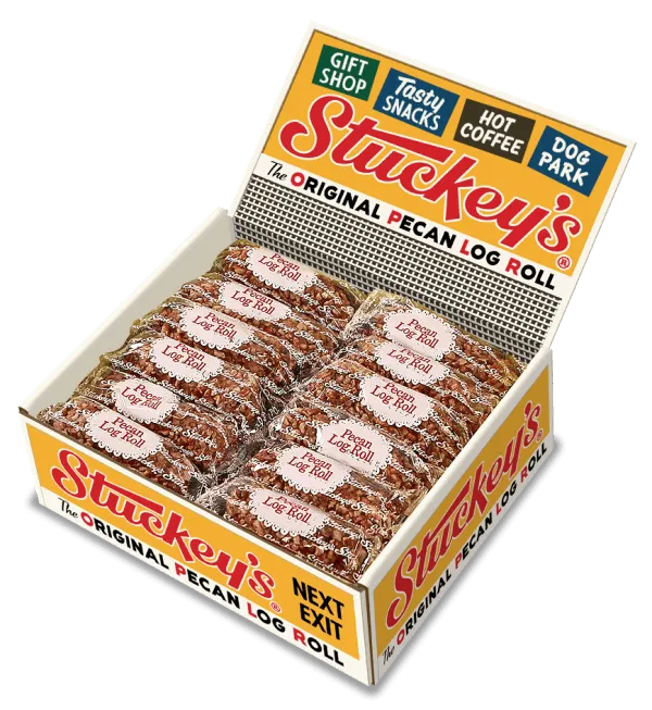 STUCKEY'S PECAN LOG ROLL 2 OZ Midwest Distribution