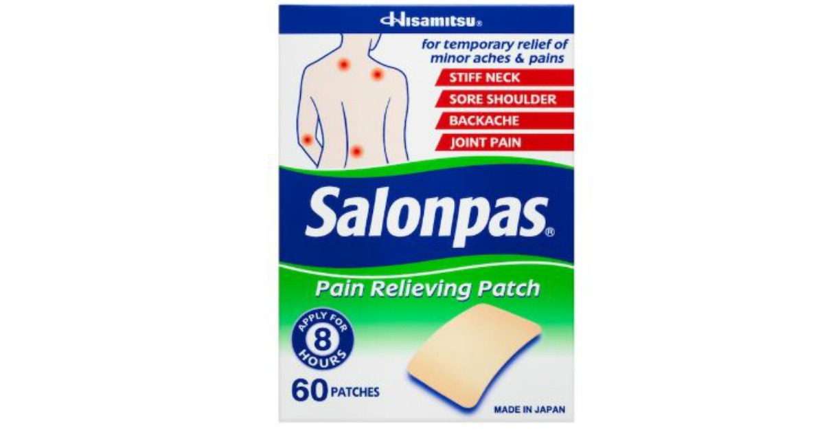 FREE 2 Count Of Salonpas Pain Relief Patches! MWFreebies