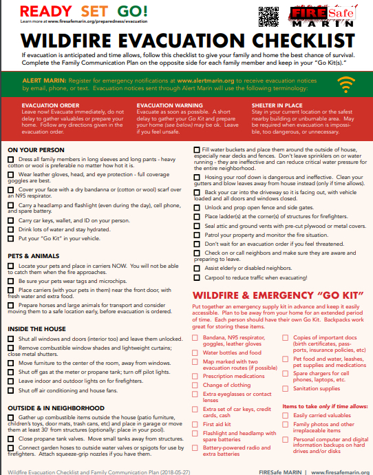 Emergency Grab + Go Checklists | MWGJF Ventura Law Firm