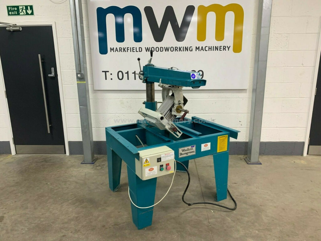 Wadkin BRA Cross Cut Radial Arm Saw Markfield Woodworking Machinery