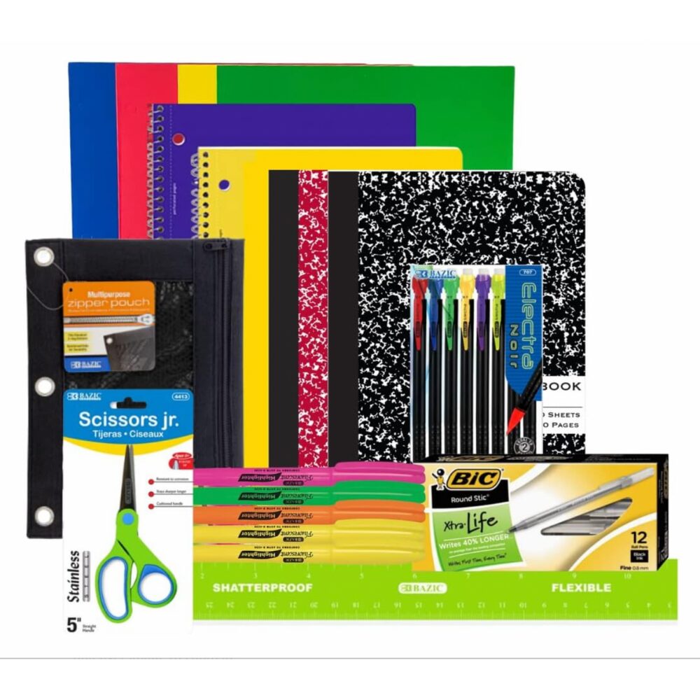 MWSC Back to School Bundle Middle School & Junior High School Supply