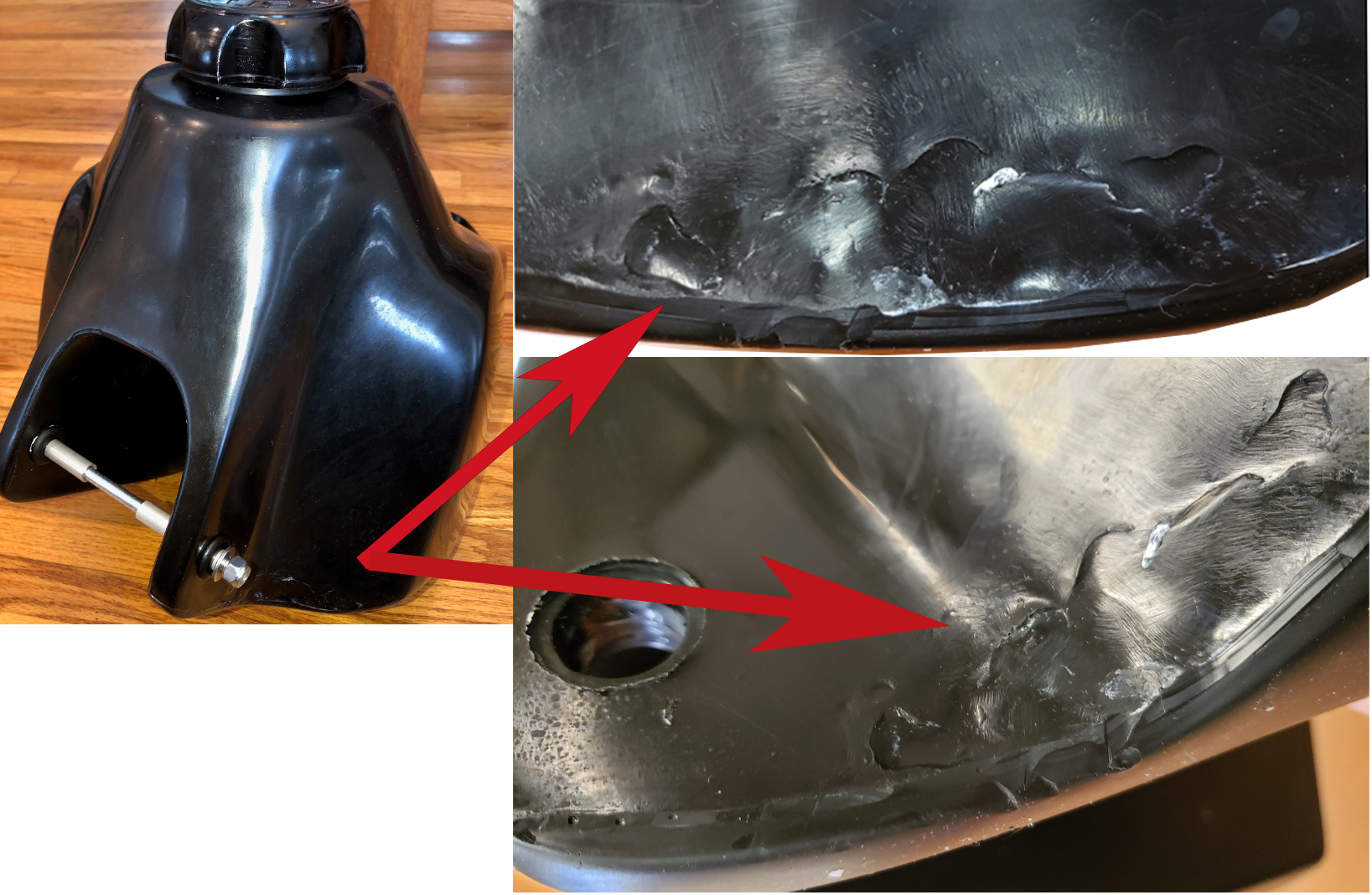 Clarke Fuel Tank Yamaha TW200 (All Years) 2.7 Gallon MX1 Canada