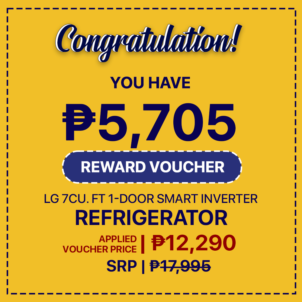 [Reward Voucher] LG GRY331SLZB 7 cu. ft 1Door Refrigerator, Smart