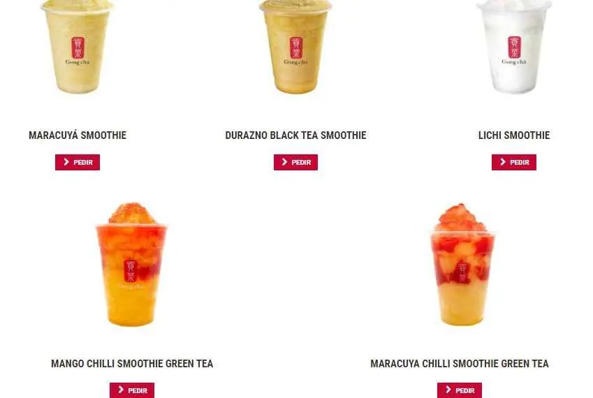 Gong Cha Menu Mexico Tarifas Frescas 2024