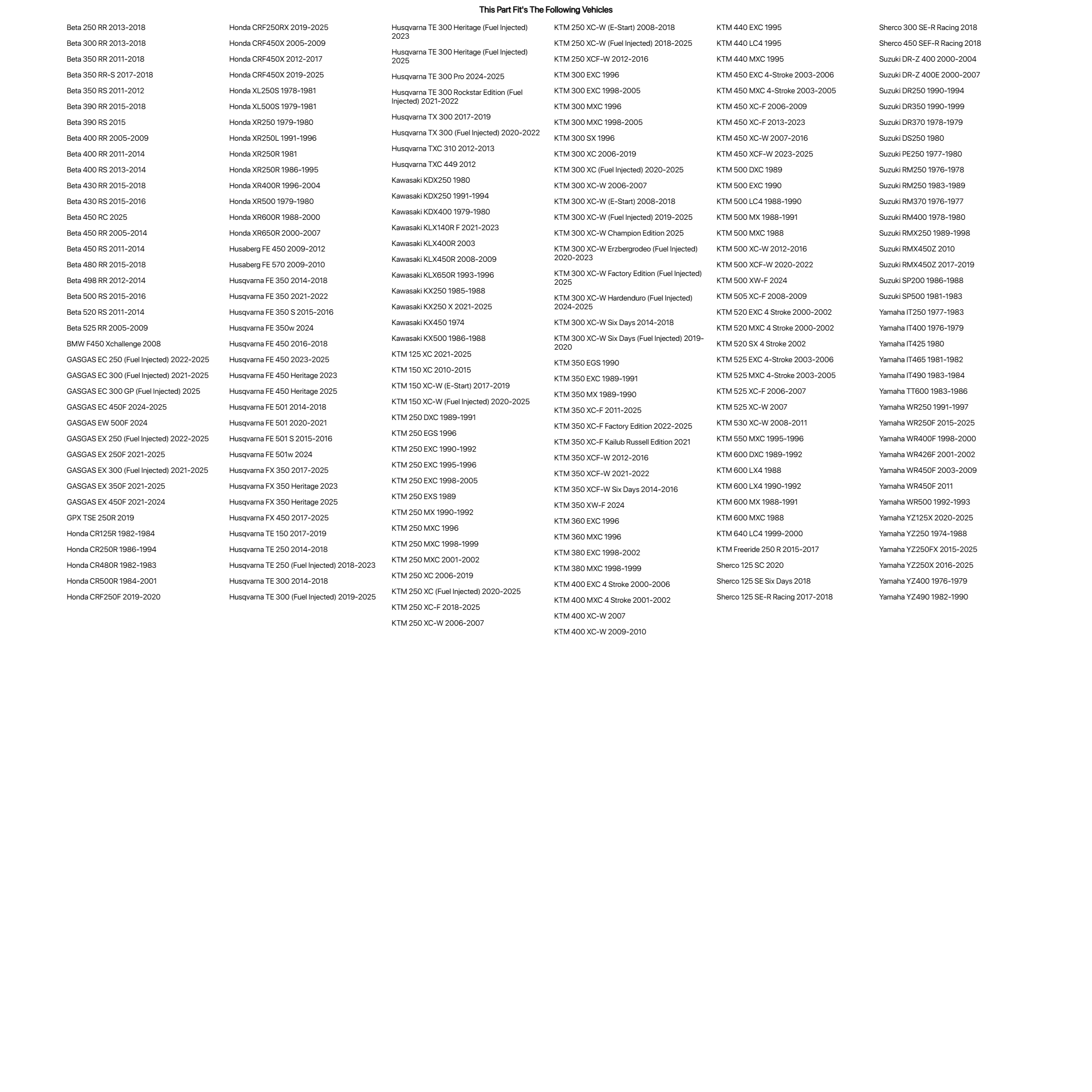 IRC JX8 Gekkota Gummy Tire 110/100x18 For KTM 350 XCF Factory Edition