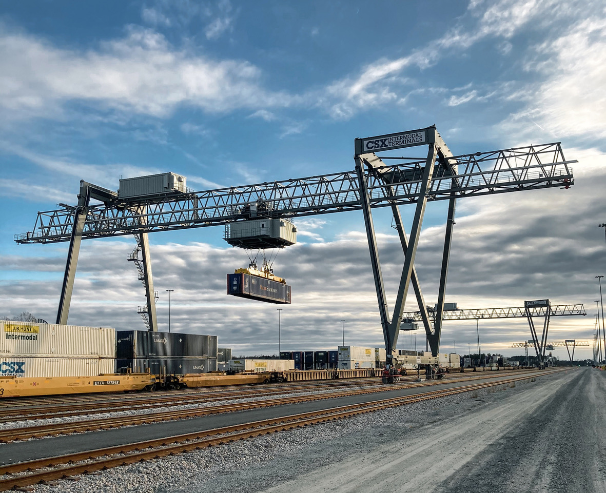 CSX Carolina Connector fully automates ops with rail mounted gantry crane
