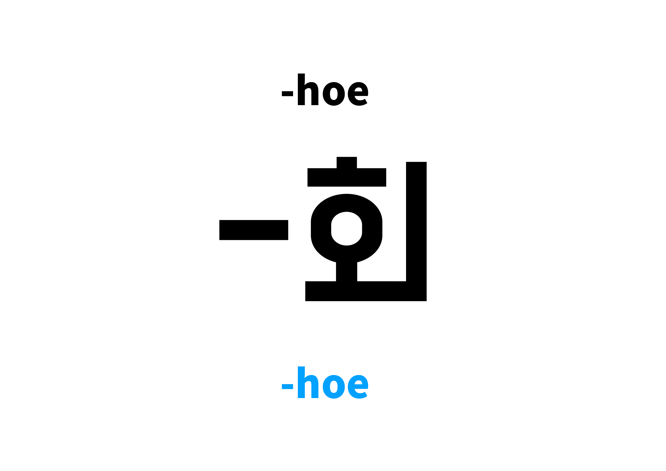 hoe in Korean 회's meaning and pronunciation