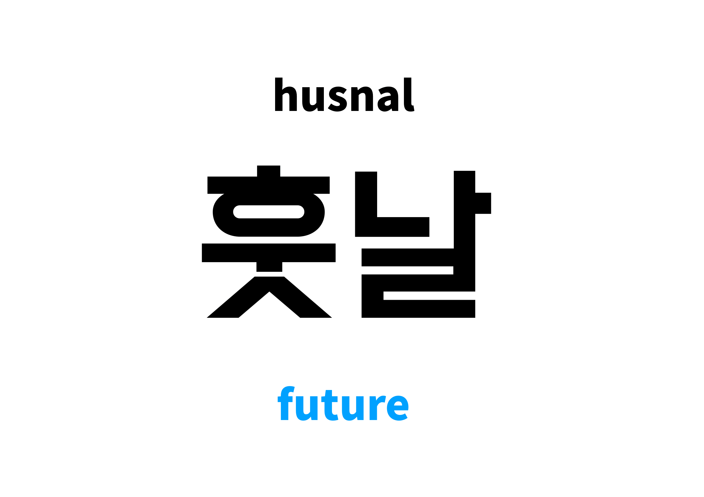 future in Korean 훗날's meaning and pronunciation