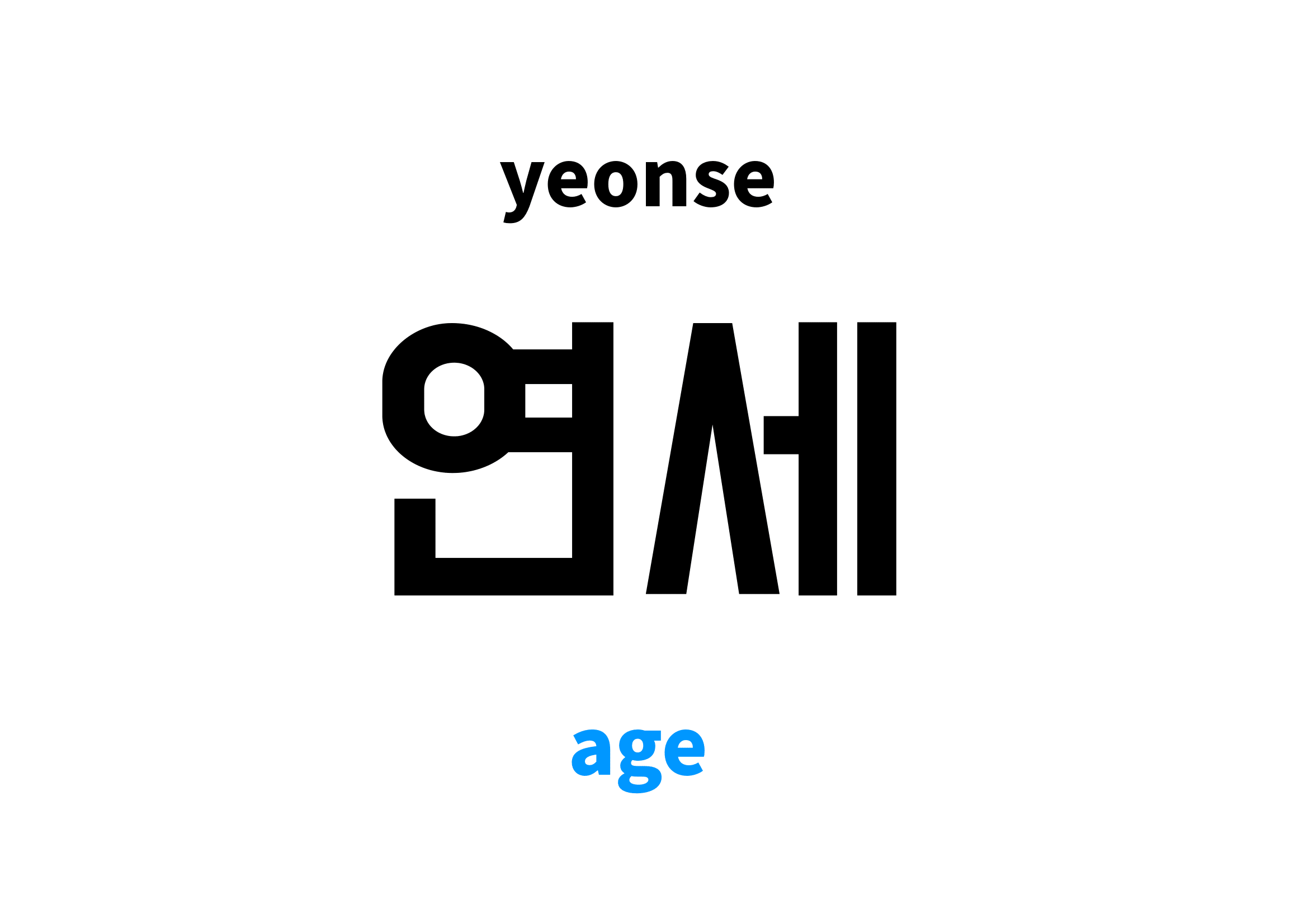 Age in Korean 연세's meaning and pronunciation