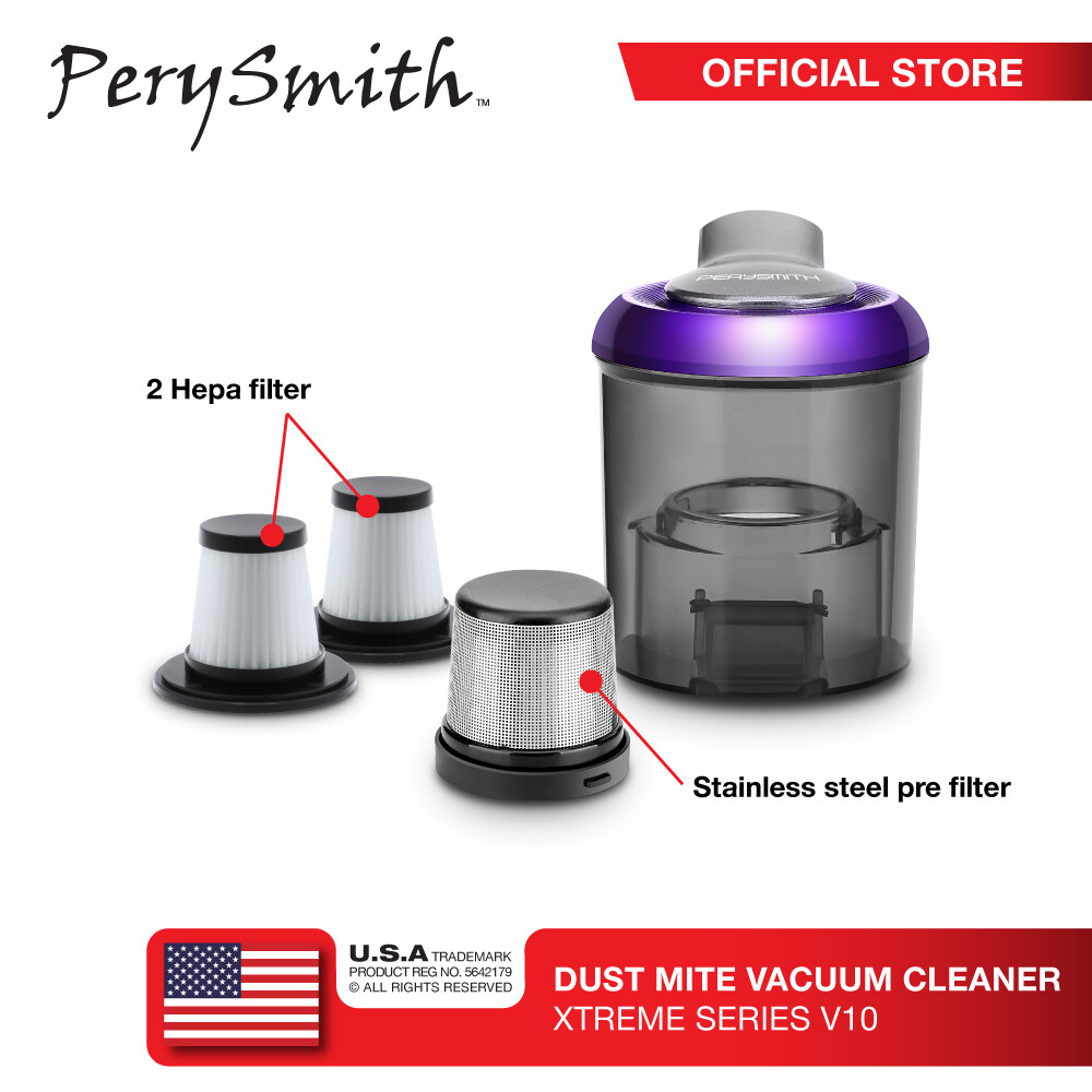 PerySmith 700W Dust Mite Vacuum Cleaner XTREME Series V10 (Handstick
