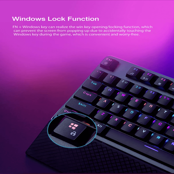 Rapoo V800 RGB Wired Connection Backlit Mechanical Gaming Keyboard / Water Resistance / Conflict