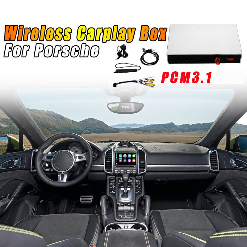 20102018 pcm3.1/4.0 สำหรับ Porsche Cayenne Macan Apple CarPlay