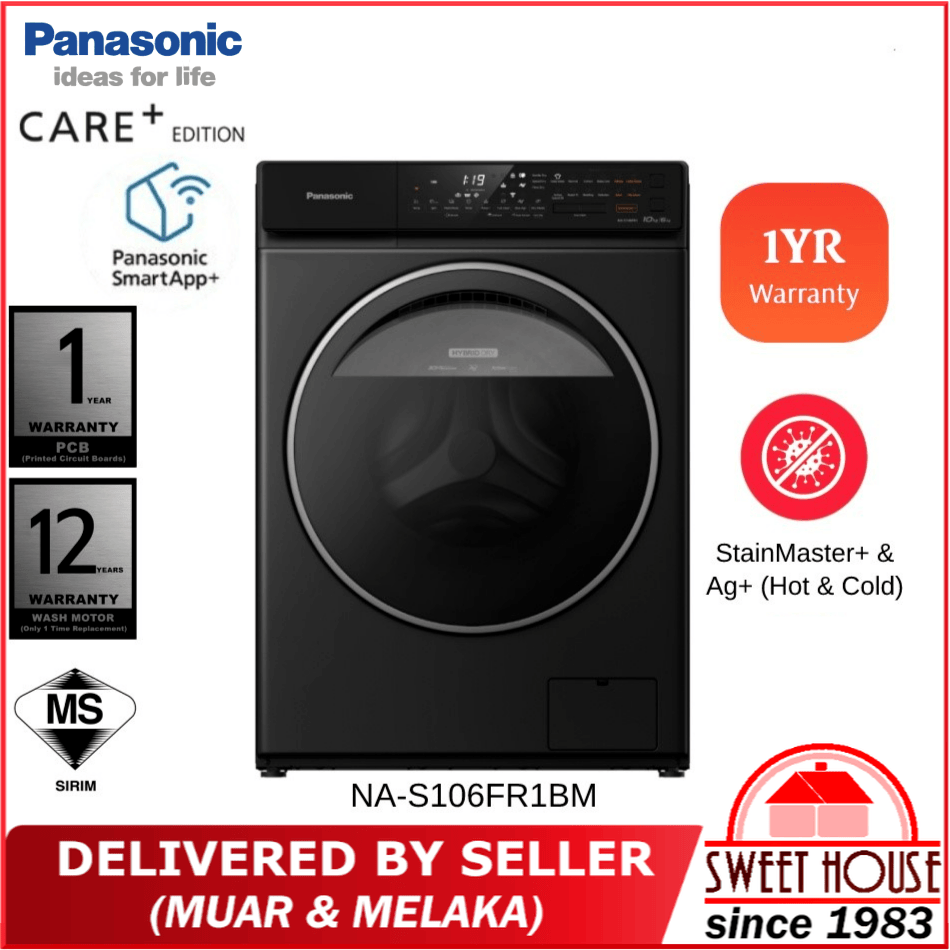 [DELIVERED BY SELLER] Panasonic NAS106FR1 10kg Wash & 6kg Dry CARE+