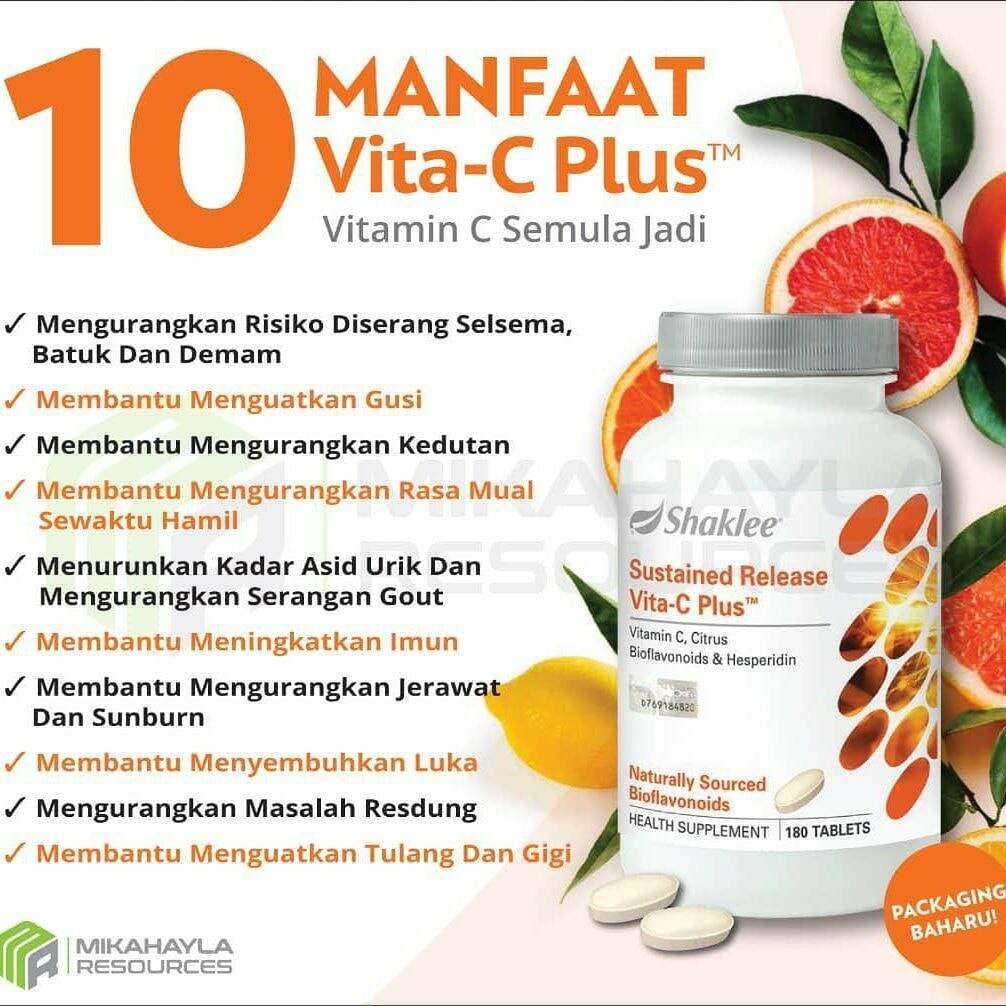 Khasiat Vitamin C Shaklee sakkkal