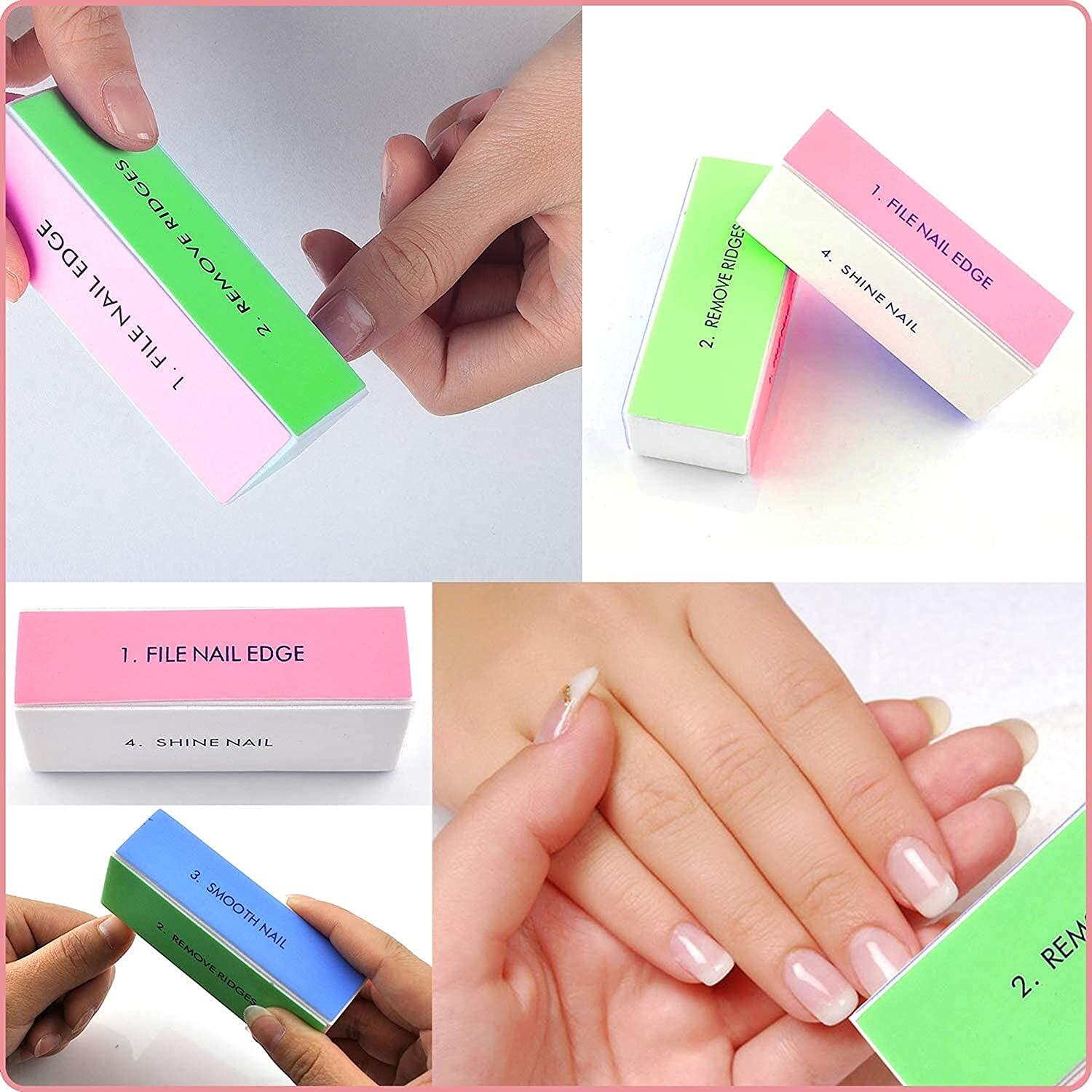 4 Steps Nail Buffer Nail Buffer File 4Steps Grinding Polishing Block