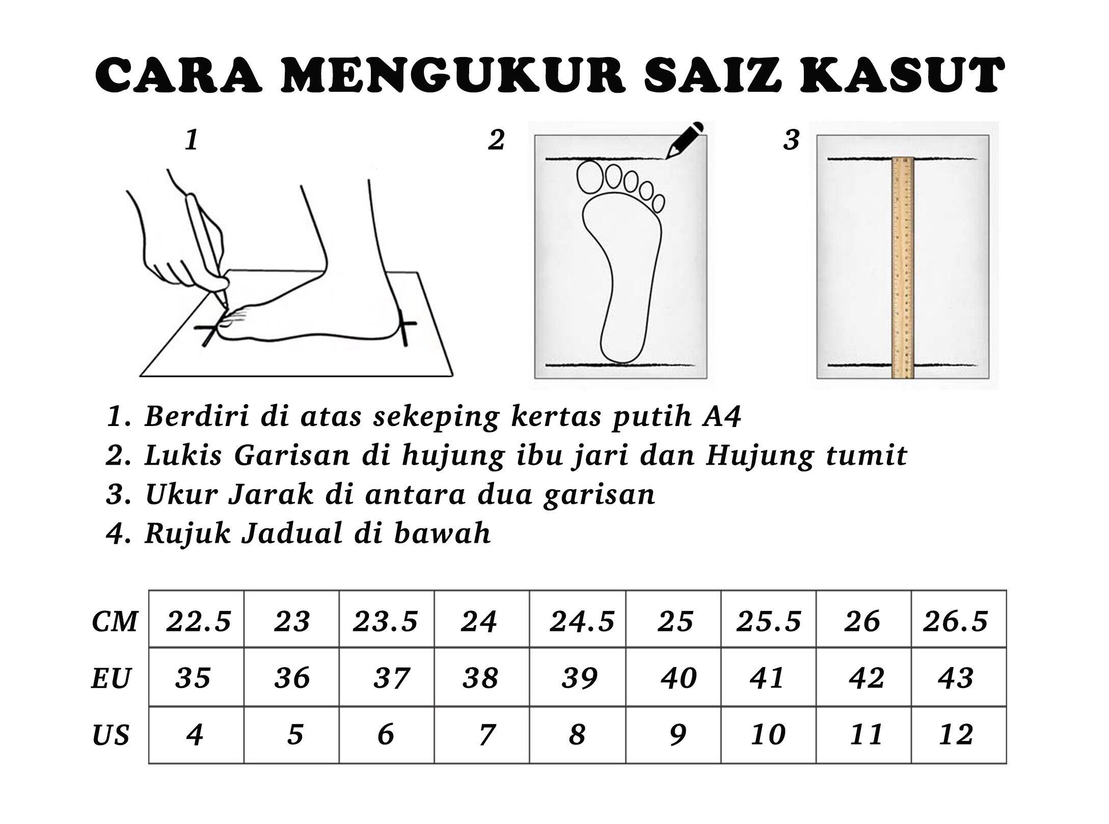 Cara Nak Tahu Saiz Kasut Namun sebagai seorang lelaki maskulin dan