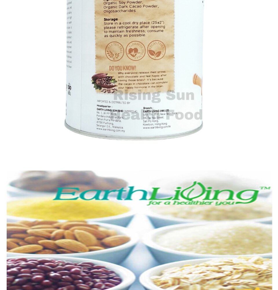 Earth Organic Chocolate Soy Milk Powder 800g