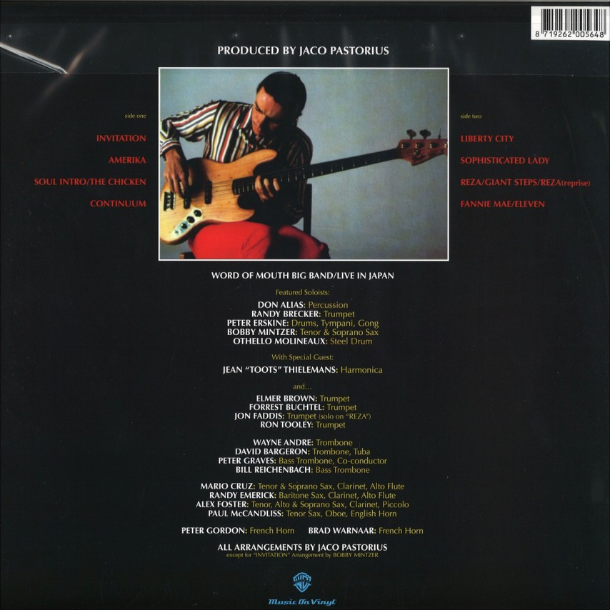 Jaco Pastorius Invitation грамофонна плоча от MyVinyl