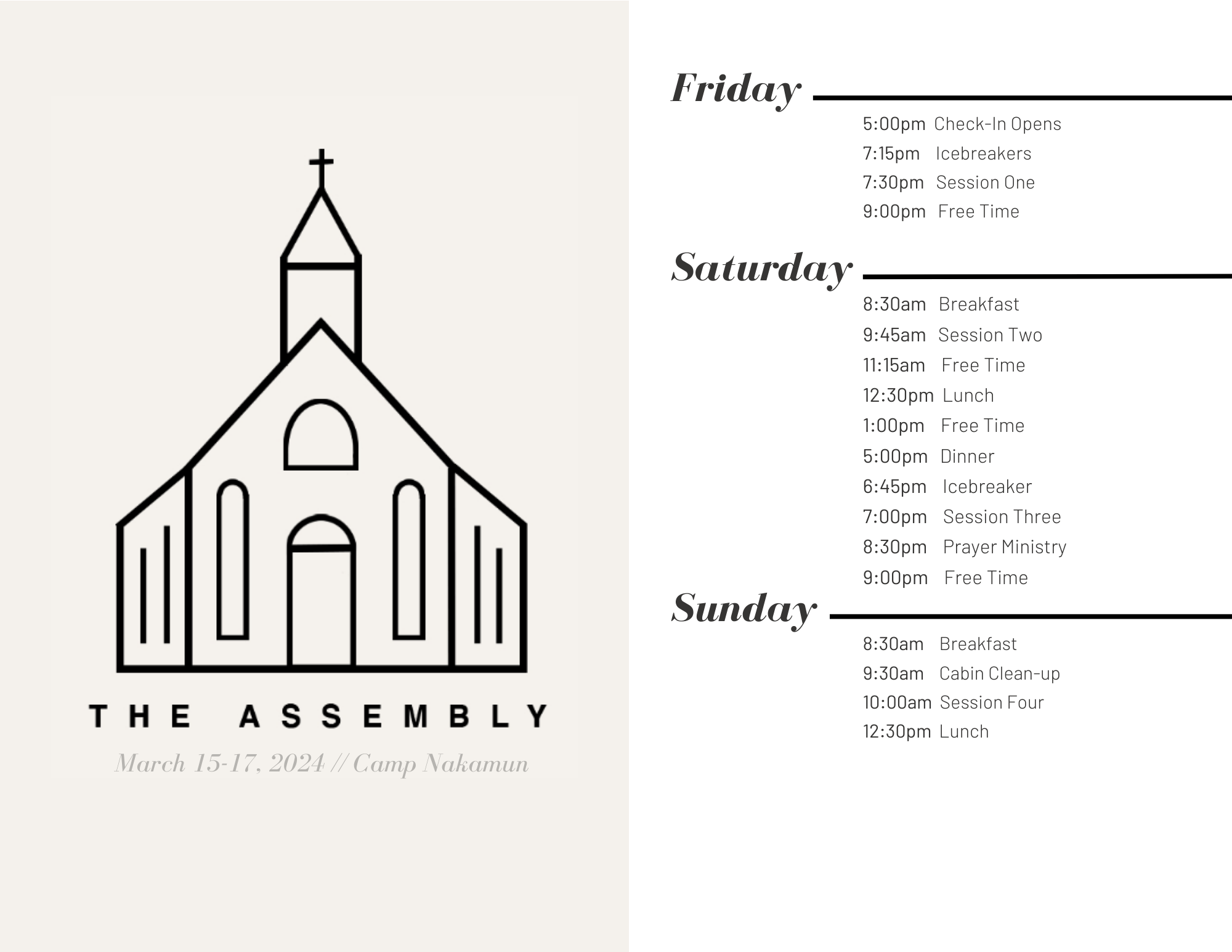 YA Assembly Retreat 2024 Beulah