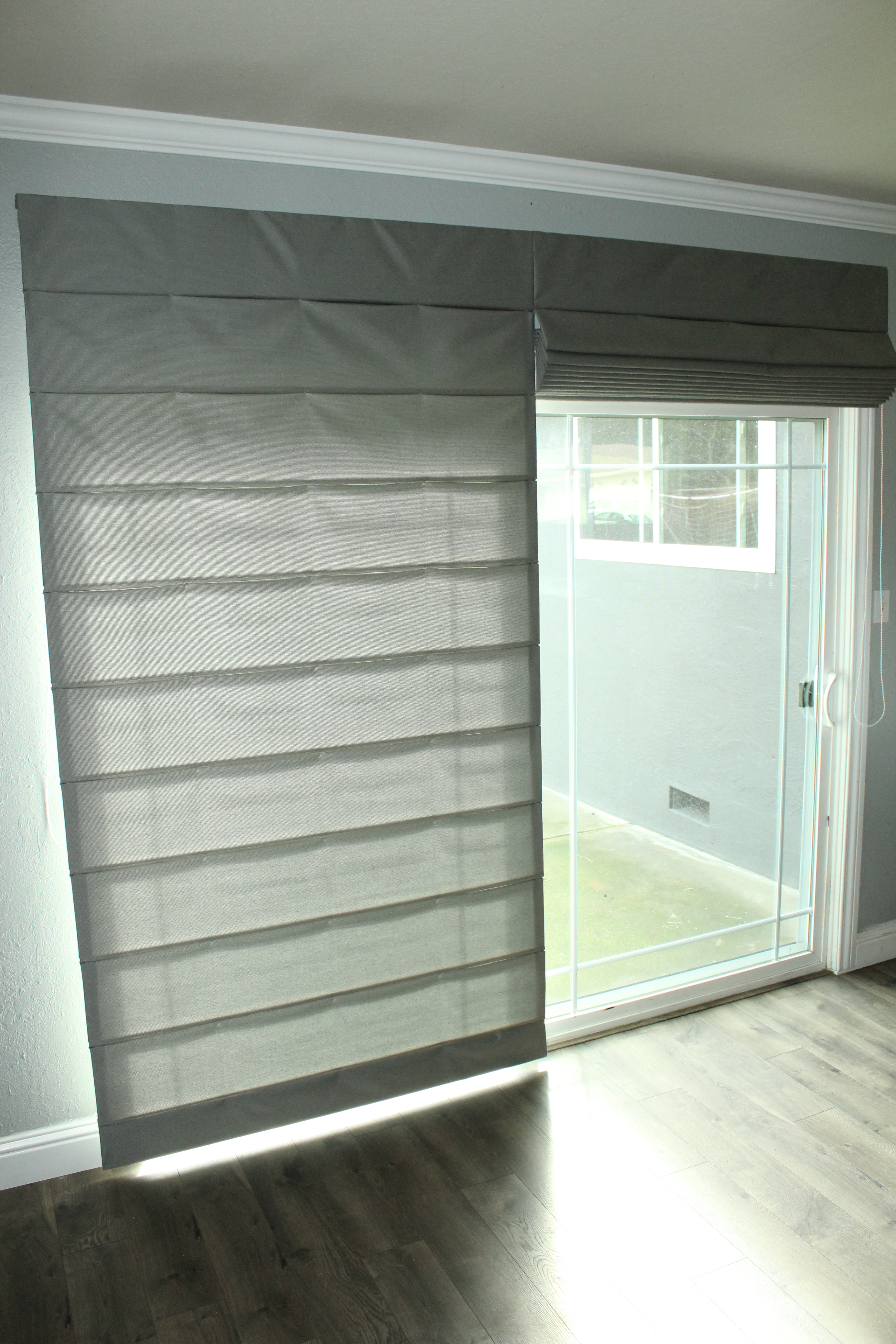 Roman Shades For Sliding Doors BizX Sliding Door Roman Shades