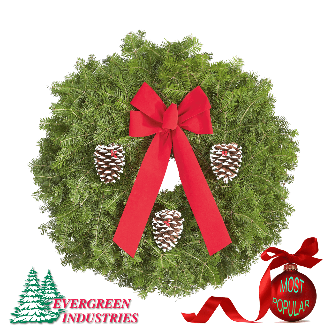 Decorated Balsam Fir Wreath My Evergreen
