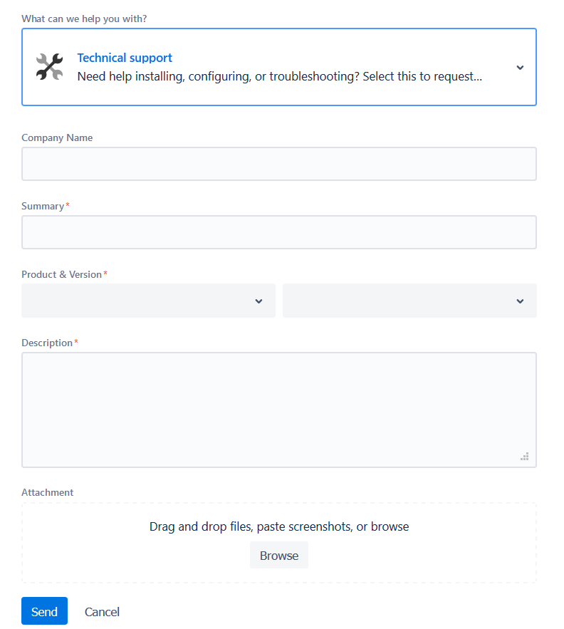 Opening a Support Ticket