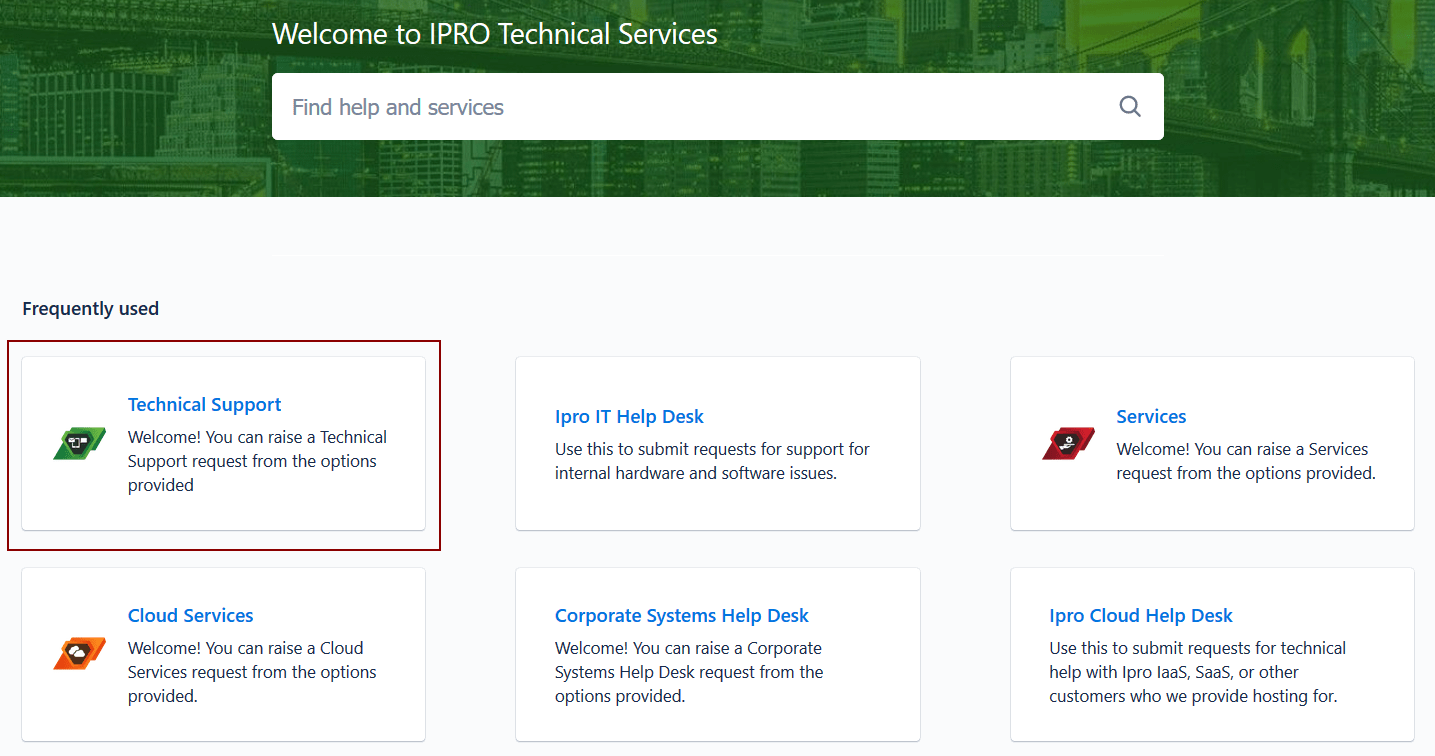 Opening a Support Ticket