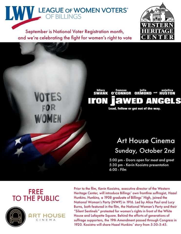 Iron Jawed Angels at the Art House Cinema MyLO