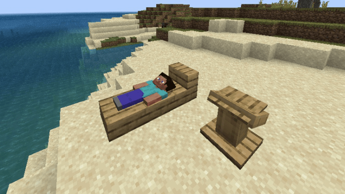 Simple Sitting Addon Minecraft PE Mods & Addons