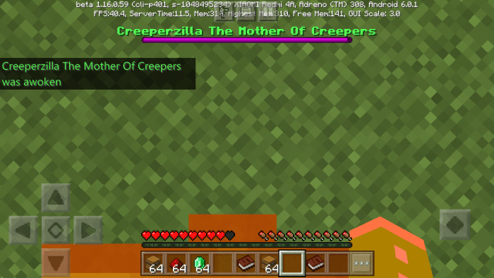 Creeperzilla Addon Minecraft PE Mods & Addons