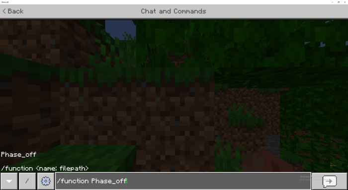 MCPE/Bedrock Phase Function .McWorld MCBedrock Forum