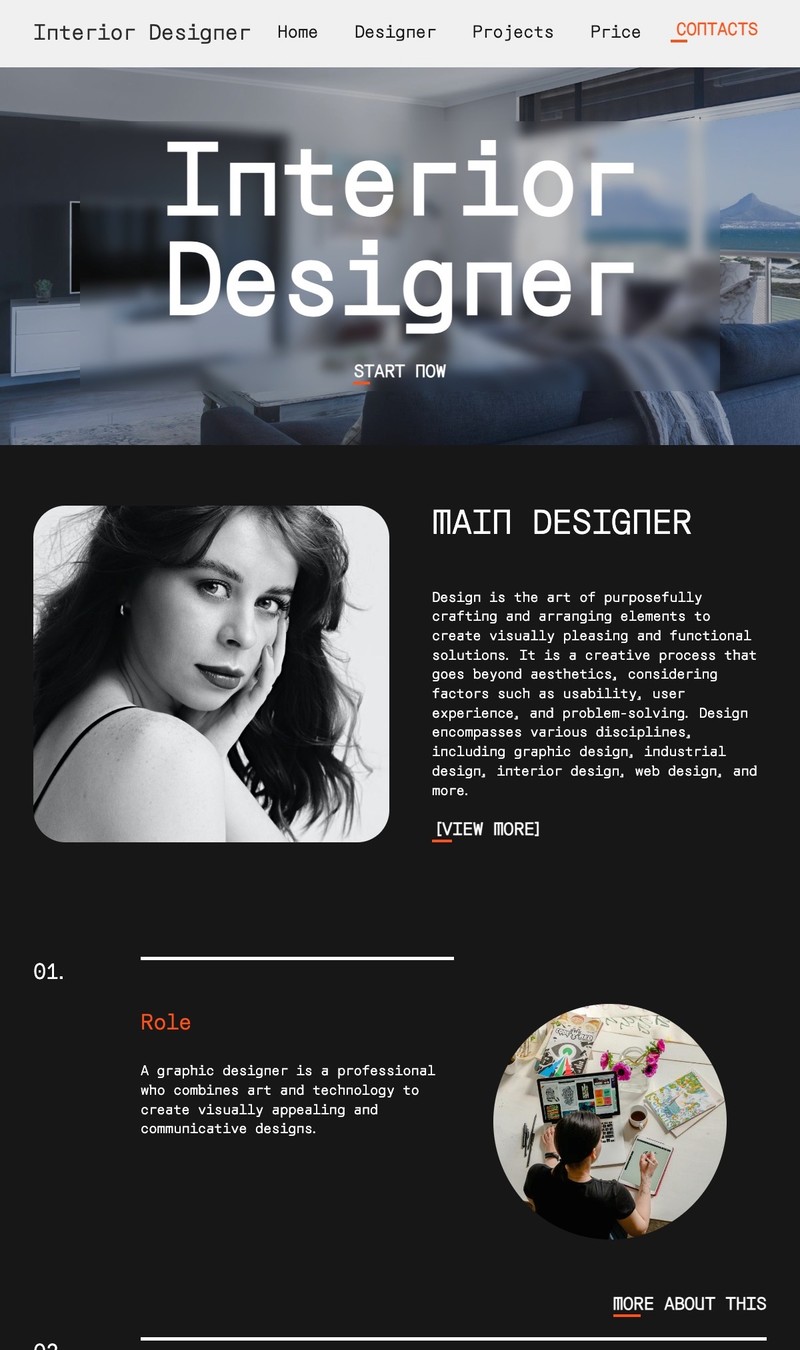 Bootstrap Menu Template