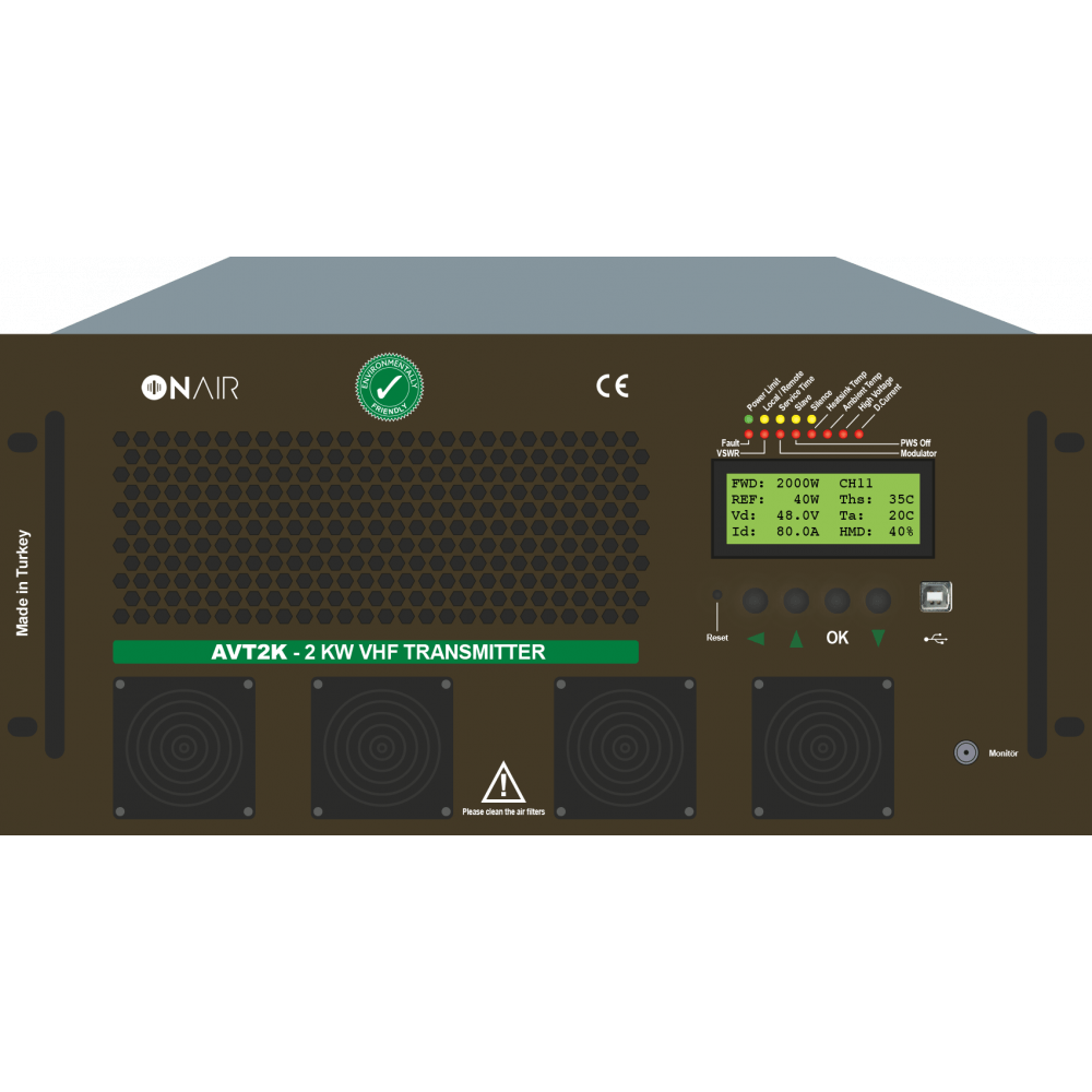 AVT2K 2 KW VHF Transmitter Products ONAIR