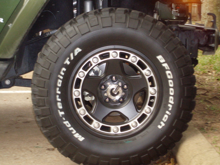 Jeep fake beadlock wheels