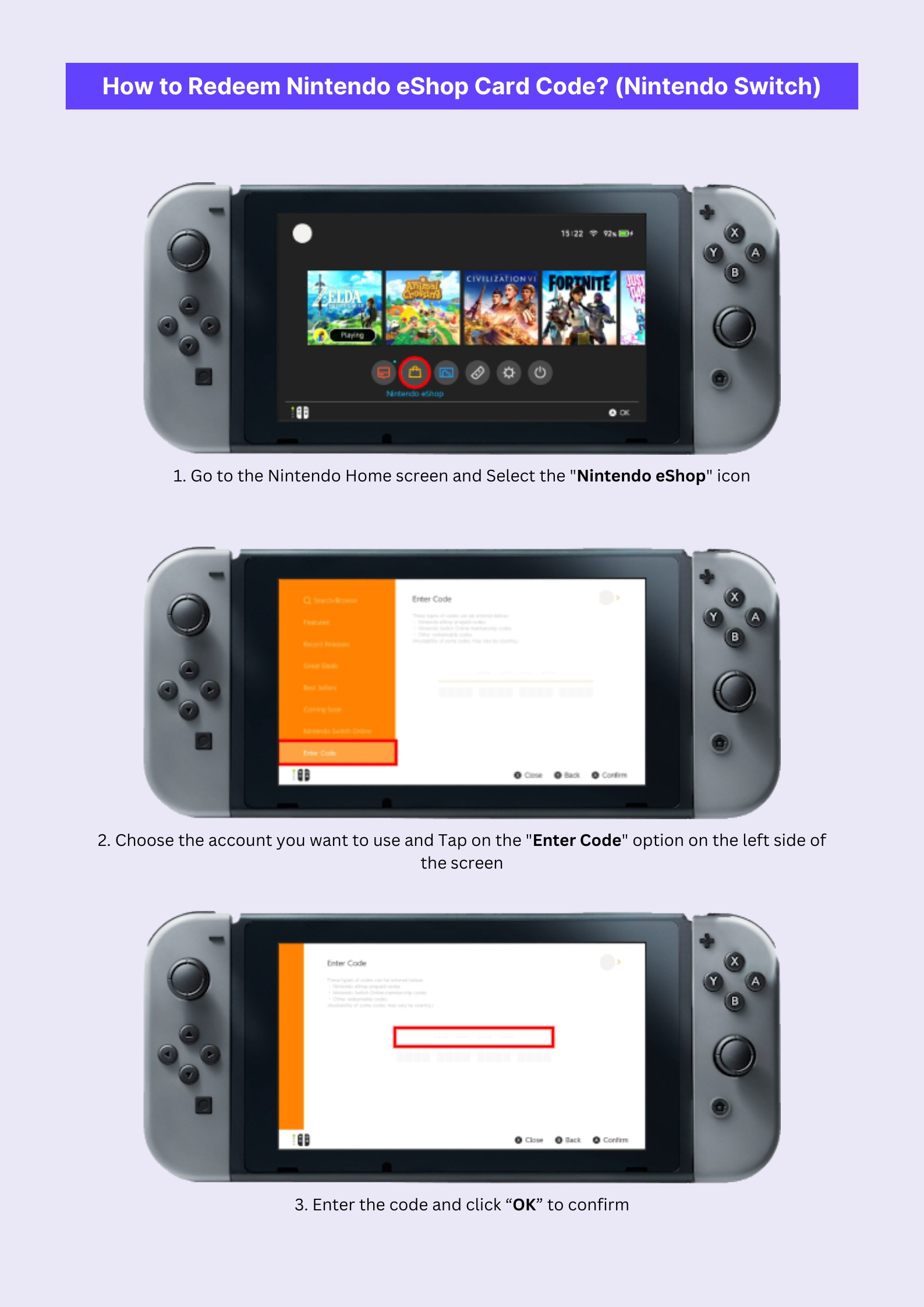How to Redeem Nintendo Card Code? Malaysia