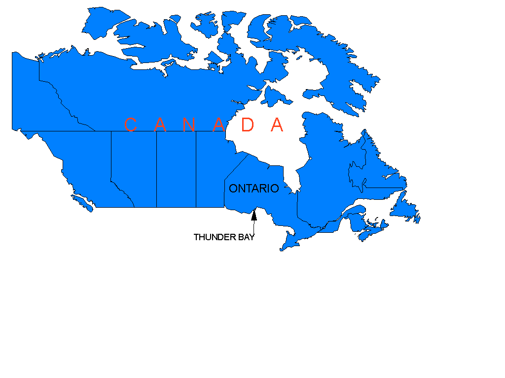 Thunder Bay Canada Map