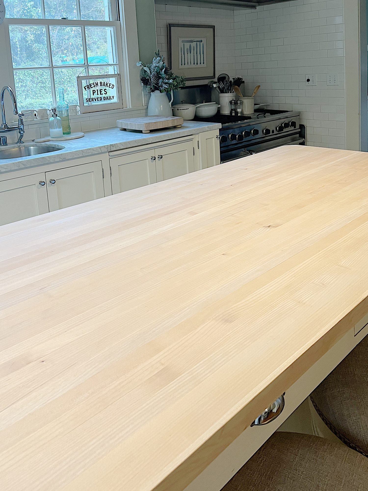 How to Treat Your Butcher Block Island MY 100 YEAR OLD HOME