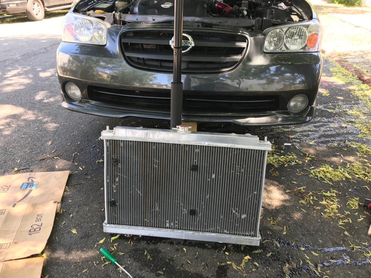 5thgen Nissan Maxima Aluminum Radiator Upgrade (using 4thgen Radiator