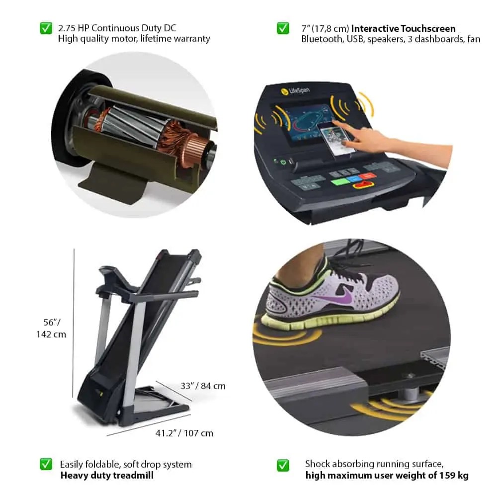 LifeSpan TR3000i Touch Screen Treadmill Is 2.75 HP Worth It?