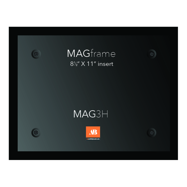 Letter size horizontal MAG Frame Black