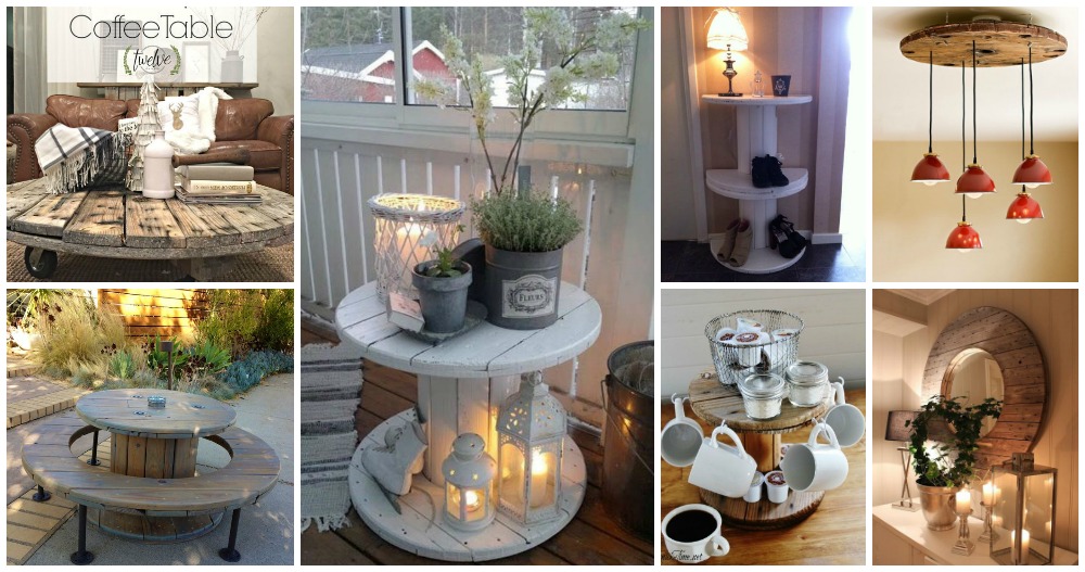 How To Make Functional Furniture Out Of Cable Spools