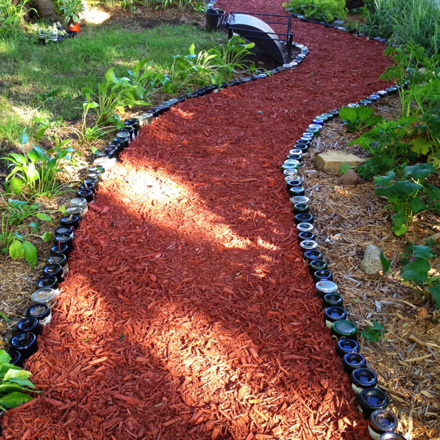 Amazing Bottle Paths For Your Garden