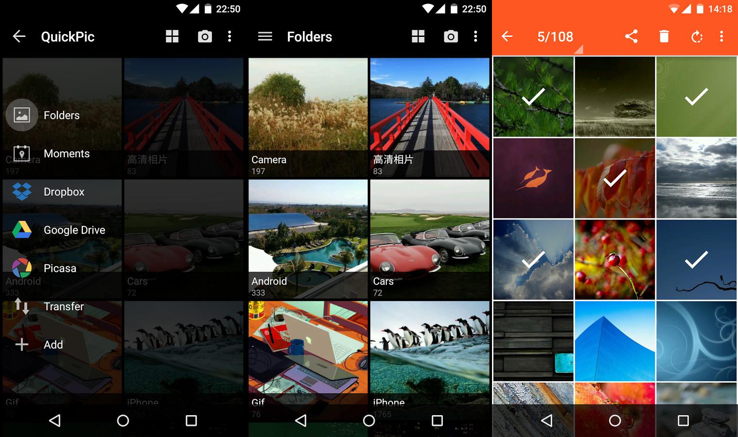 Скачать приложение QuickPic на Андроид облако