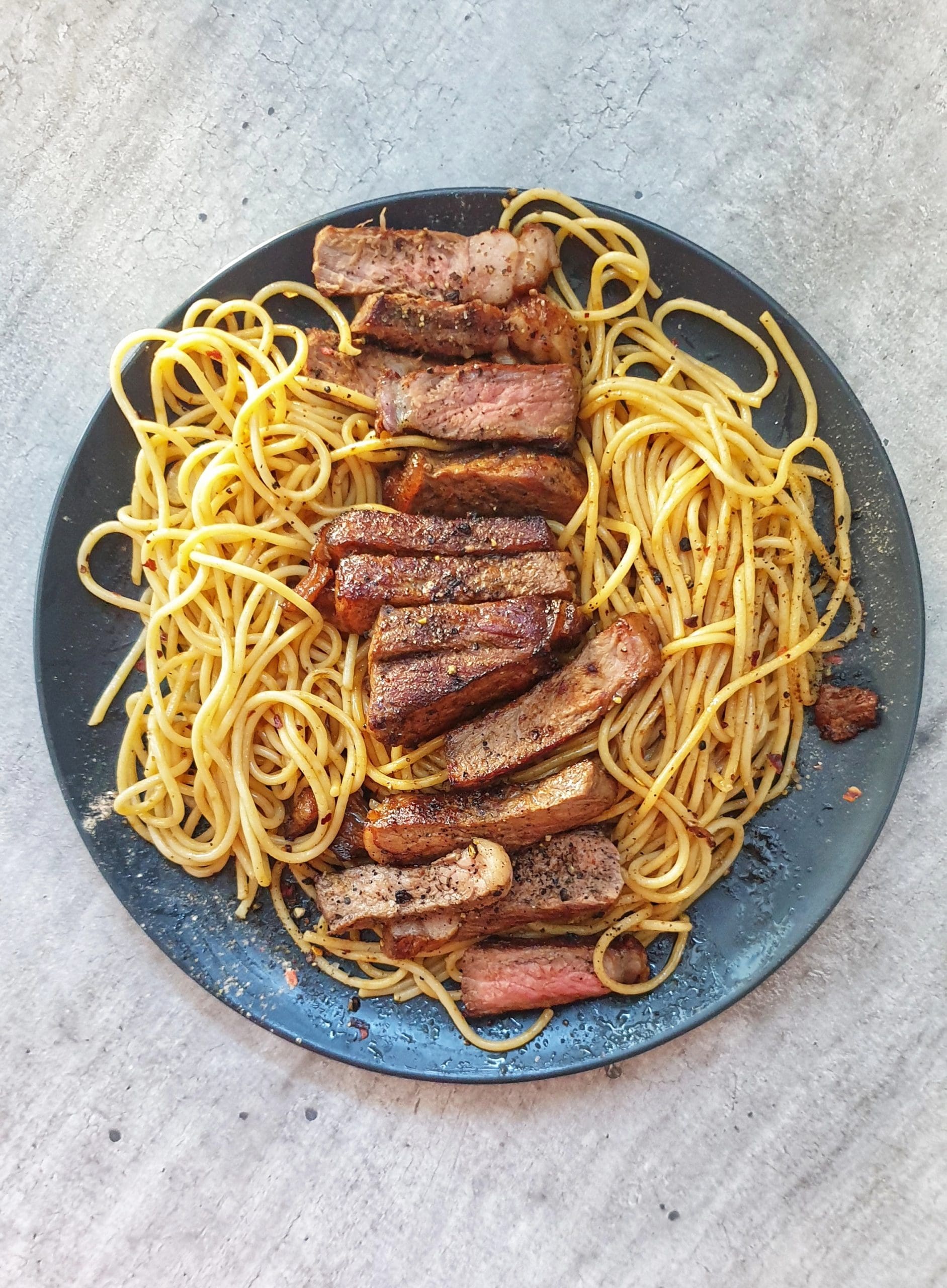 Spaghetti Steak Recipe 7 Ingredients Simple and Delicious