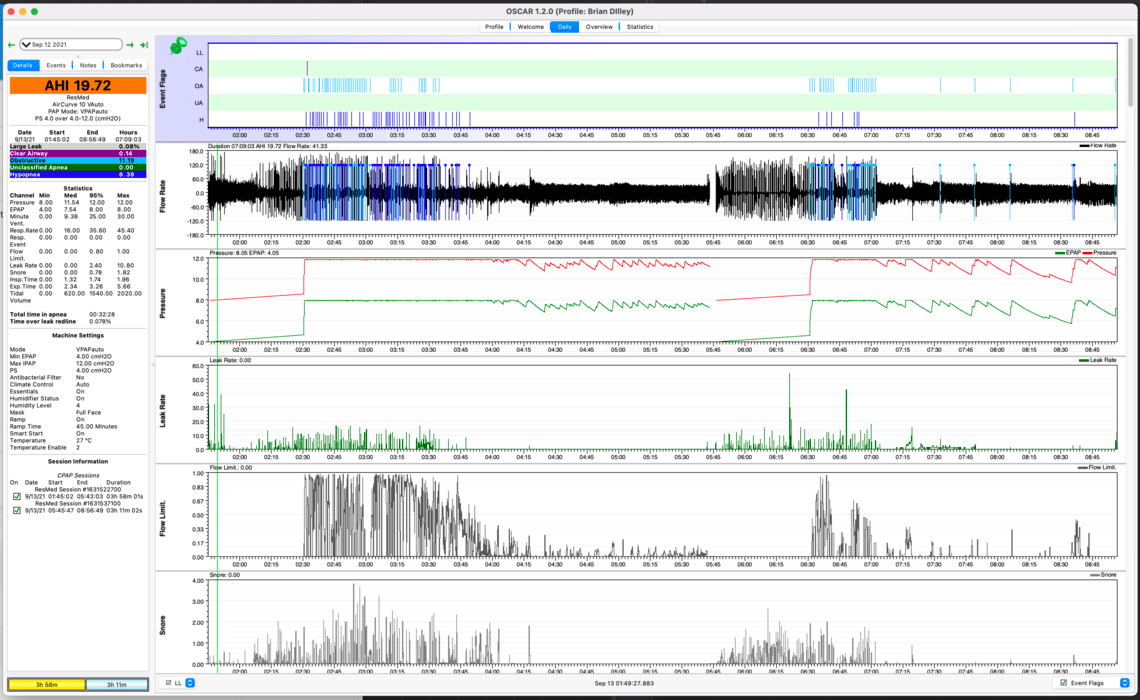 Help reading OSCAR data MyApnea