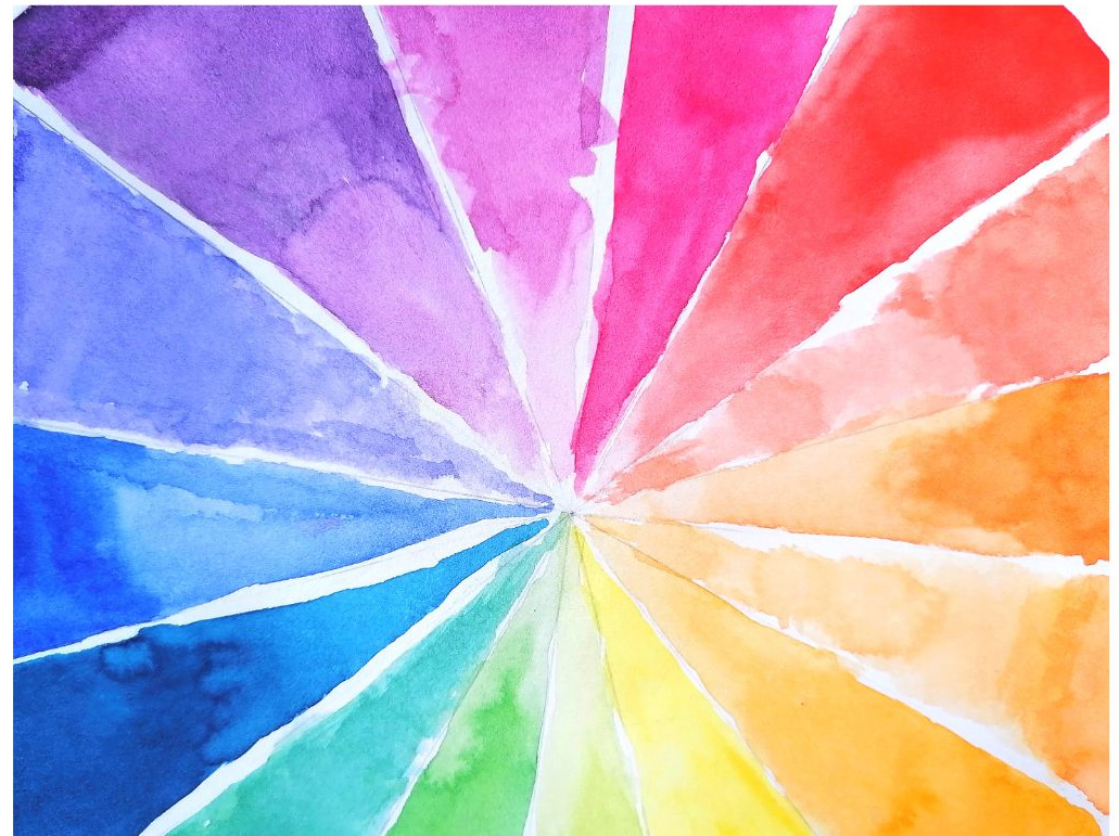 How to create a color wheel chart with watercolors My Art Aspirations